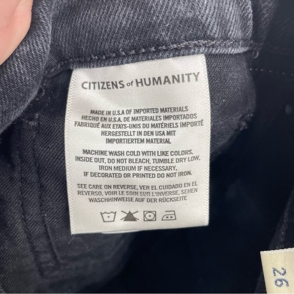 Citizens of Humanity Olivia High Rise Slim Ankle Jeans, size 26 black - Picture 11 of 12